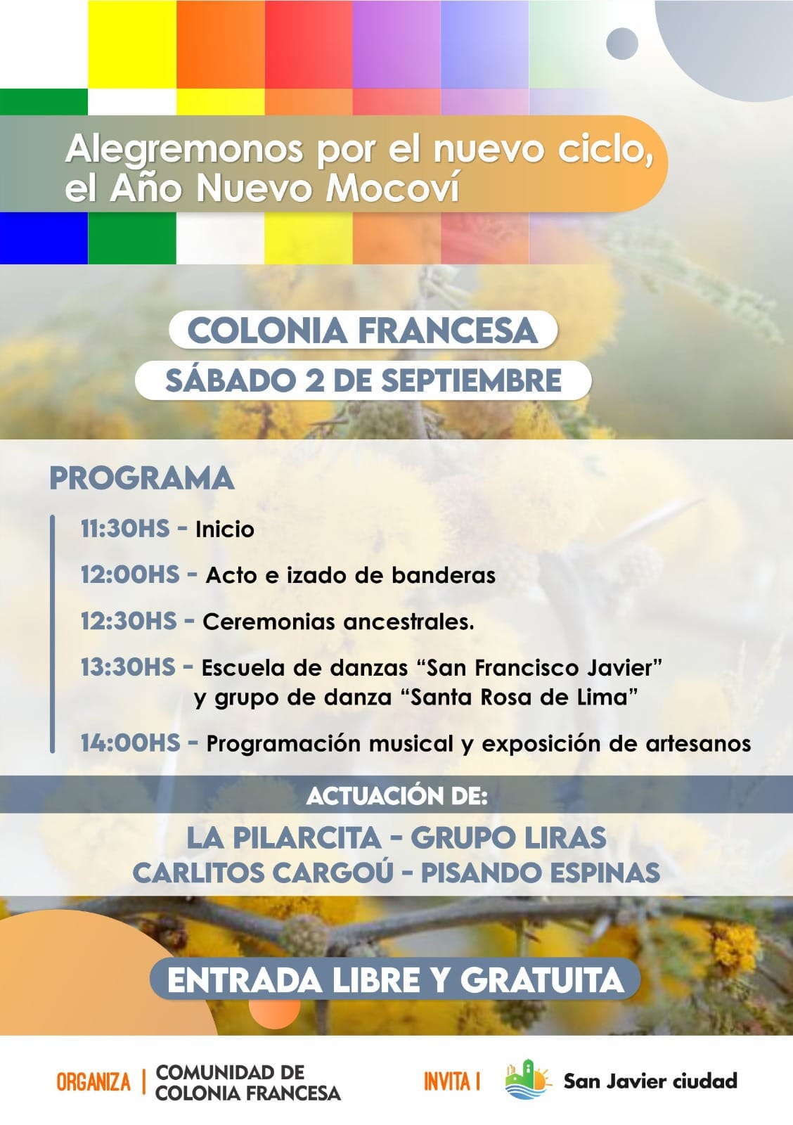 Cronograma Año Nuevo Mocovi