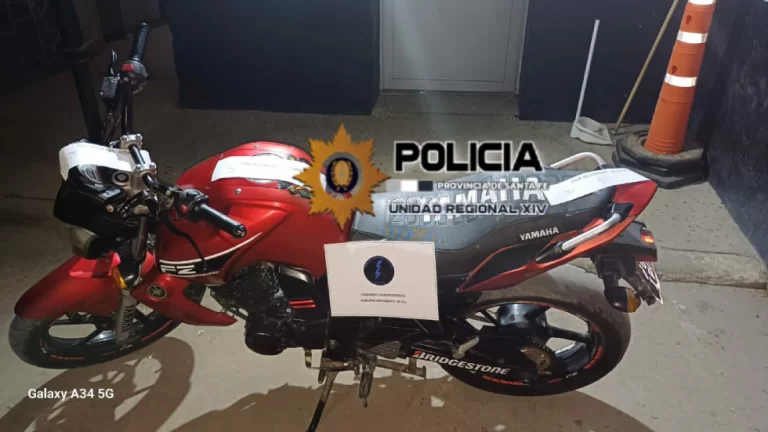 Secuestro de moto en San Javier