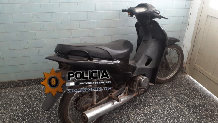 Moto abandonada en San Javier