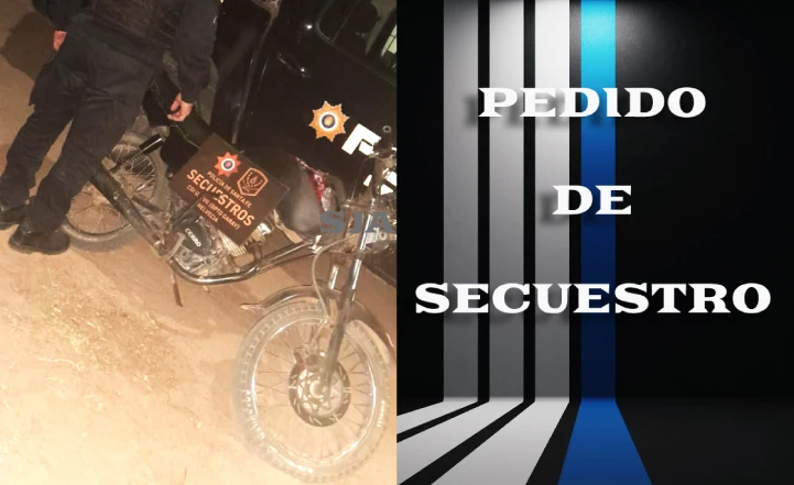 MOTO SECUESTRADA HELVECIA