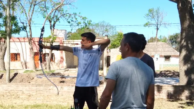 Tiro con arco en el Club Huracán de San Javier