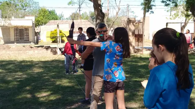 Tiro con arco en el Club Huracán de San Javier