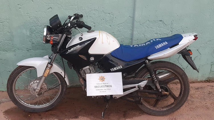 Moto sustraída en Santa Fe y recuperada en Helvecia