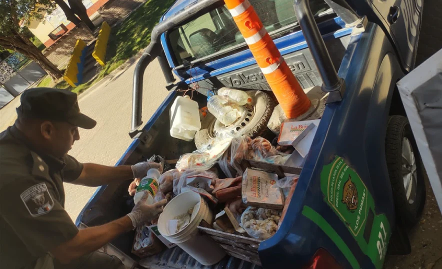 Gran secuestrando de piezas ictícolas y carnes de Los Pumas