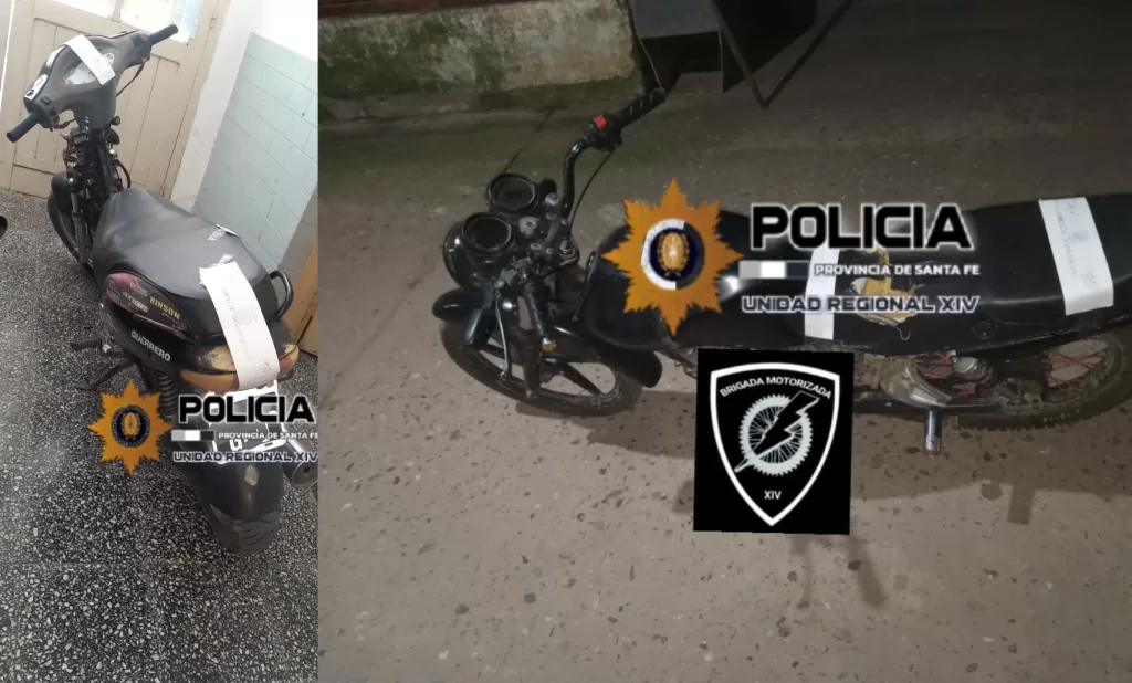 Secuestraron de tres motocicletas en San Javier