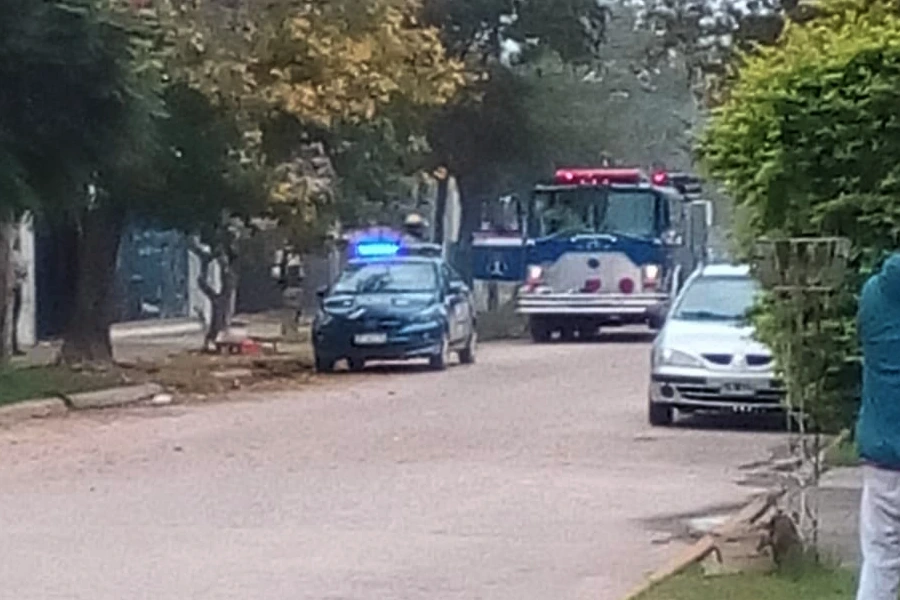 Incendio en el centro de San Javier