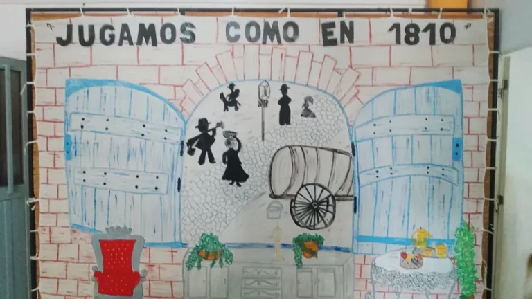 El Jardín Nº 134 "Dionisio Obelar" se transformó en una casa colonial