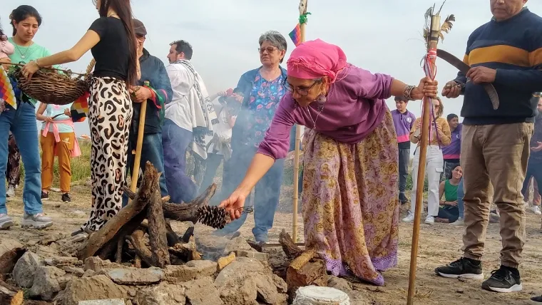 Celebración a la Pachamama en tierras de la Comunidad Mocoví Celebración a la Pachamama en tierras de la Comunidad Mocoví