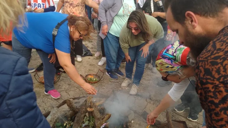 Celebración a la Pachamama en tierras de la Comunidad Mocoví Celebración a la Pachamama en tierras de la Comunidad Mocoví