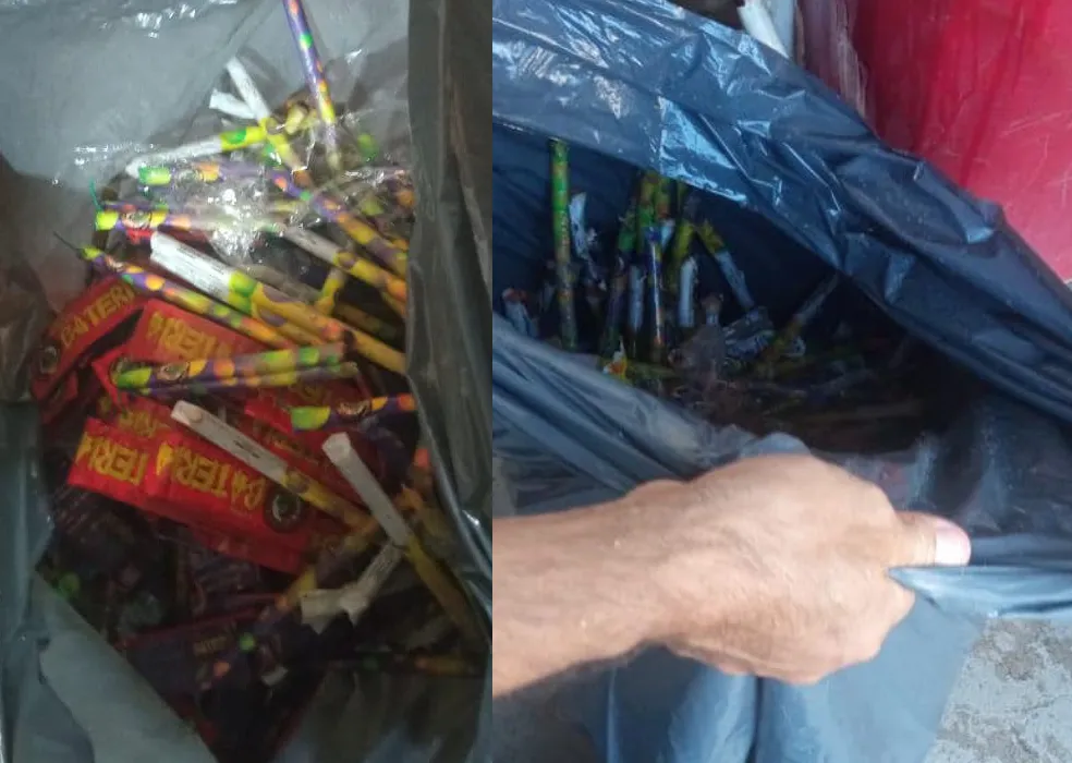 Detectaron pirotecnia en locales comerciales de San Javier