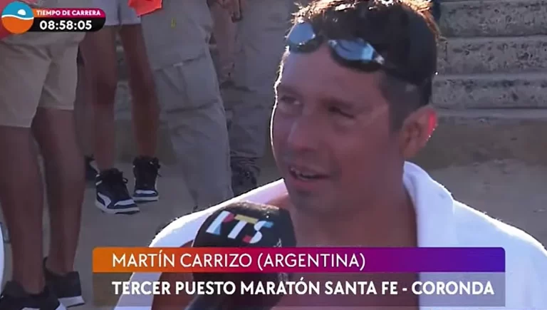 MARTIN CARRIZO TERCERO MARATON SANTA FE CORONDA