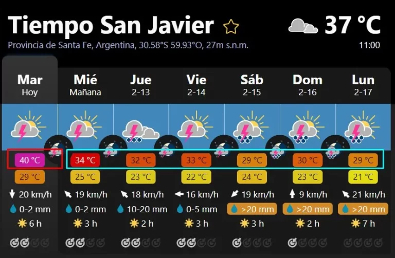 Anticipan descenso de temperaturas máximas en San Javier y zona