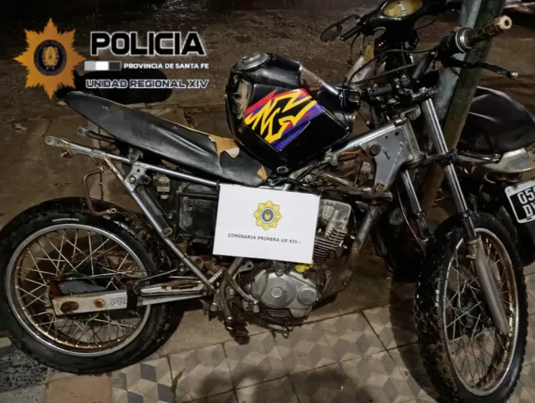 MOTO RECUPERADA EN SAN JAVIER