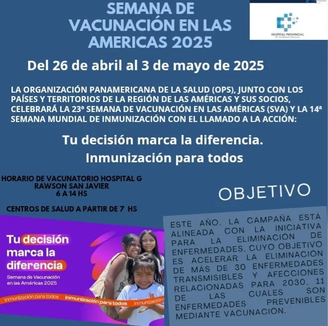 23º Semana de vacunación en las americas A