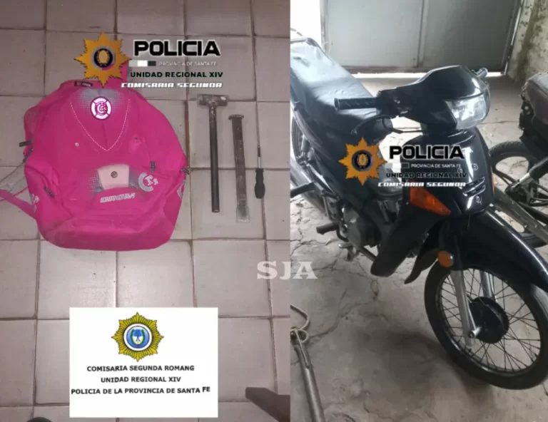 Dos aprehendidos en Romang por sustracción de elementos