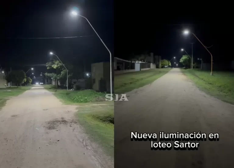 Iluminación loteo Sartor 2