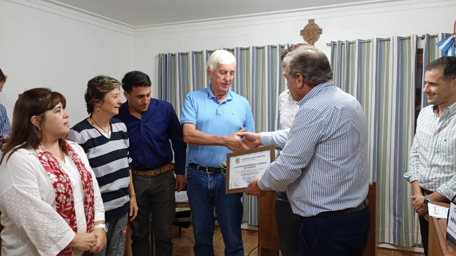 El Concejo de San Javier reconoció al Ingeniero Rodolfo Vicino