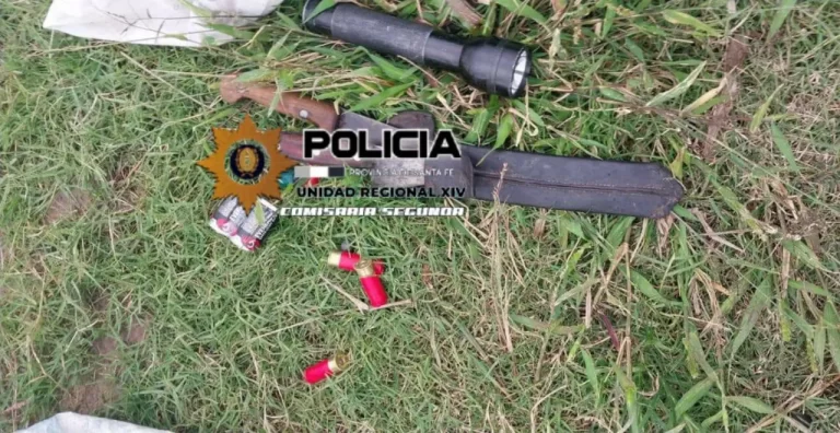 Dos detenidos por amenazas con arma de fuego en Romang (1)