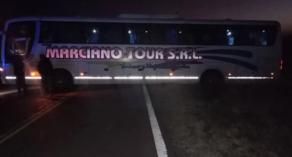 Colectivo de Marciano Tour accidentado