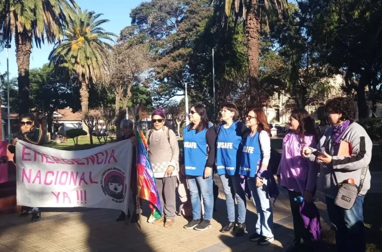 Reivindicaron una década de lucha de "Ni una menos" en San Javier