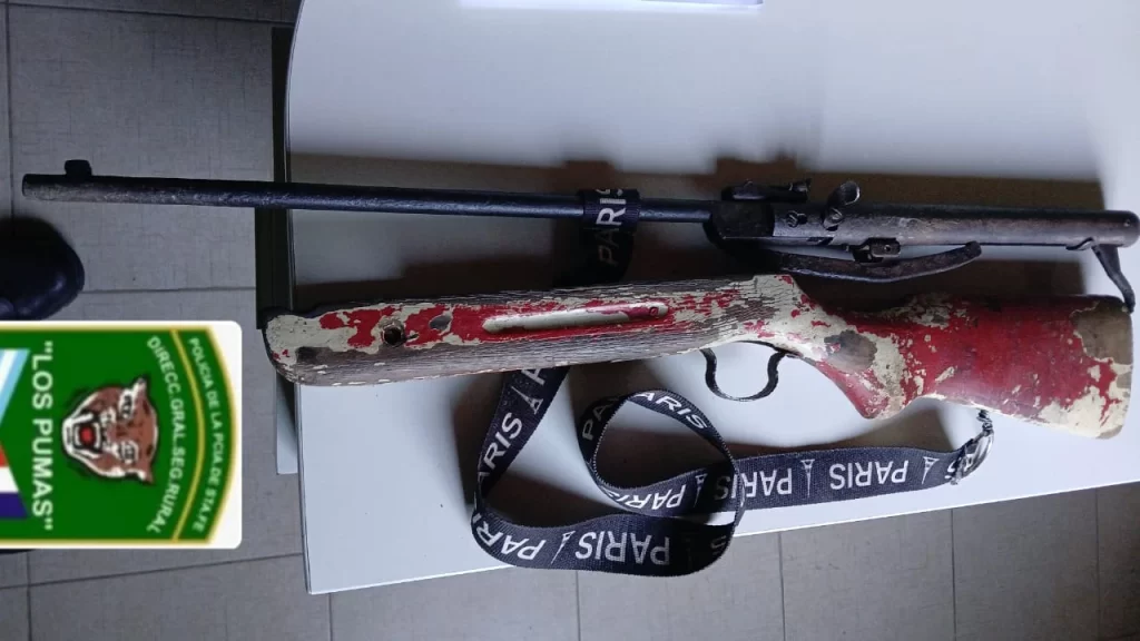 “Los Pumas” de San Javier aprehendieron a un individuo y secuestraron un arma de aire comprimido