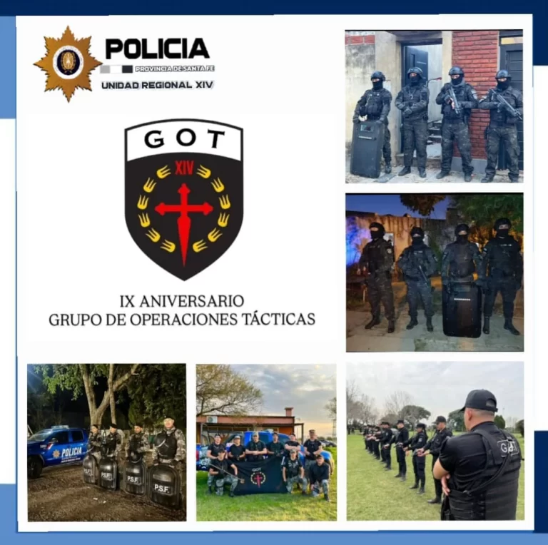 noveno aniversario de grupo de operaciones tacticas