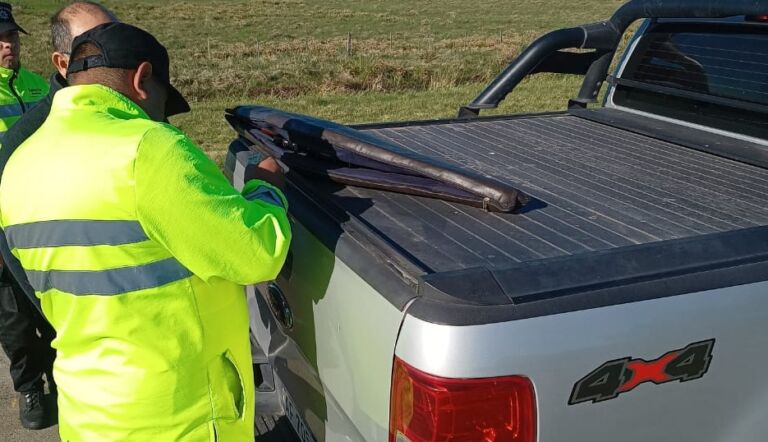 Fusil secuestrado en ruta 39