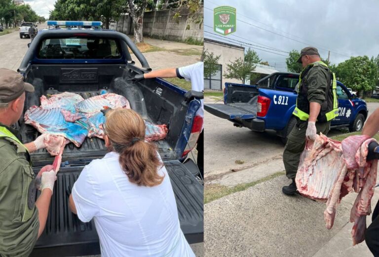 Secuestran 300 kilos de carne en Reconquista