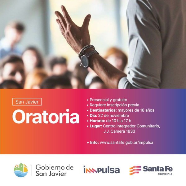 Curso de oratoria San Javier