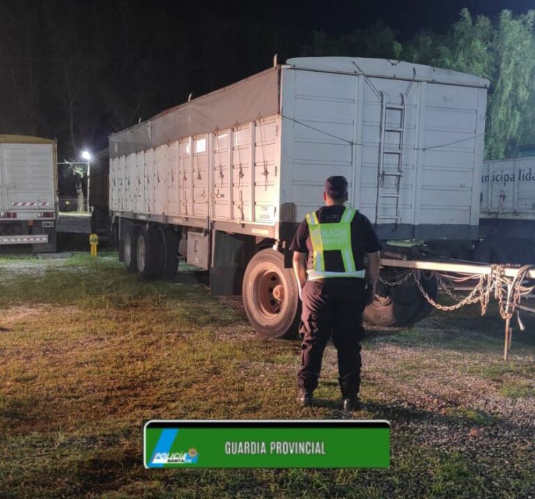 Retienen acoplado con pedido de secuestro en Ruta 94
