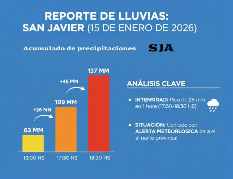 ACUMULADOS DE LLUVIA SAN JAVIER