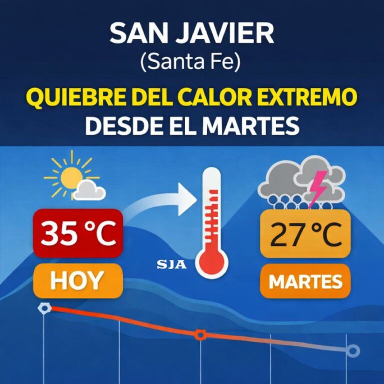 Quiebre de temperaturas extremas en San Javier