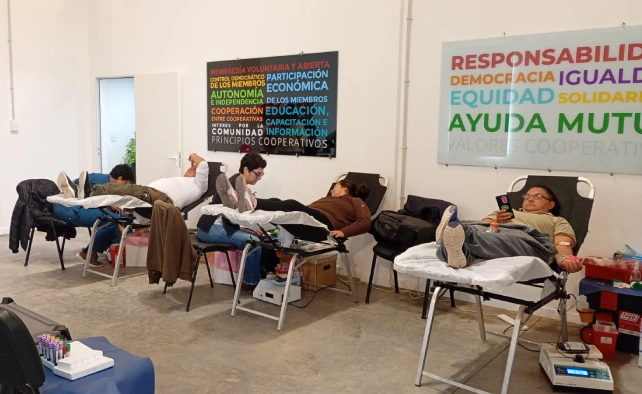 Donacion de sangre en San Javier 1
