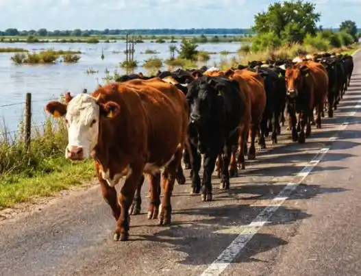 Creciente del Paraná: prevén retirar hasta 15.000 cabezas de ganado de las islas de San Javier