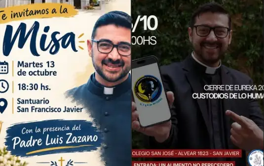 El reconocido Padre Luis Zazano visitará San Javier