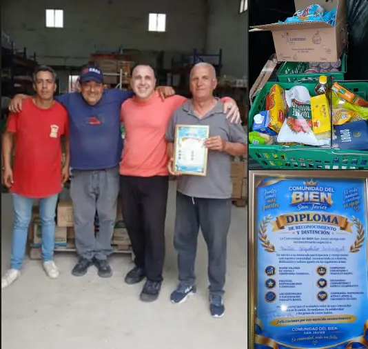 Reconocimiento a Poly Salvagiot por su compromiso con la Comunidad del Bien en San Javier
