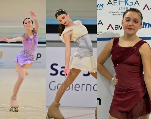 Tres patinadoras de San Javier brillan en San Juan (3)